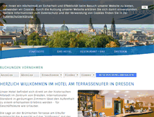 Tablet Screenshot of hotel-terrassenufer.de
